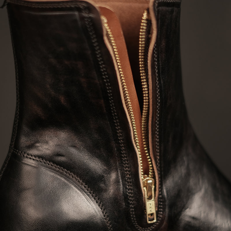 The STRIDE 'TYPE 2' - UNLINED WHOLECUT SIDE ZIP BOOTS