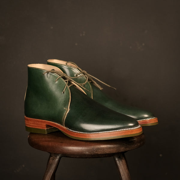 The Dessert 'Type 2' - Green Emerald Shell Cordovan Shinki Hikkaku [ size 42.5 ]