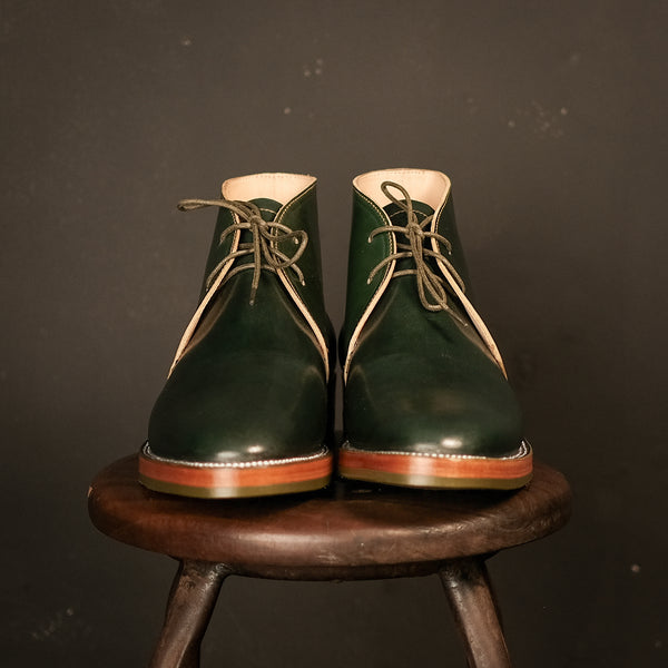 The Dessert 'Type 2' - Green Emerald Shell Cordovan Shinki Hikkaku [ size 42.5 ]